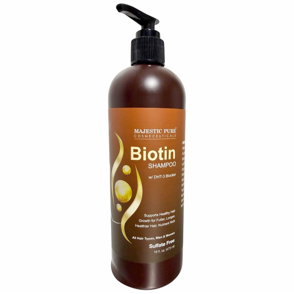 Majestic Pure BIOTIN Shampoo w/DHT -3 Blocker ~ 16 fl oz New